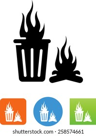 Trash Fire Icon