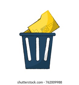 trash and folder icon