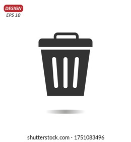 vector de icono de basura, signo