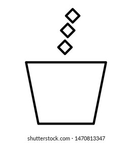 trash garbage recycle bin icon or logo illustration. Perfect use for website, design, pattern, etc.