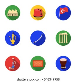 Trash and garbage set icons in flat style. Big collection of trash and garbage vector symbol stock illustration