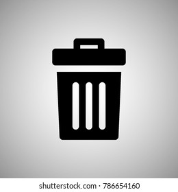 trash garbage sign icon