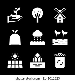 trash, garbage, sprout and iceberg icons set. Vector graphic design for web and application