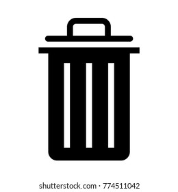  trash Glyph icon