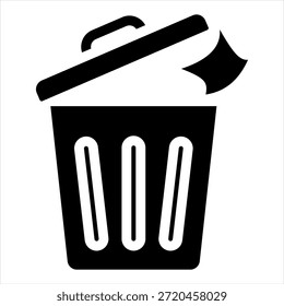 Colección de estilo de icono de glifo de basura