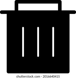 Trash Glyph Vector Icon Design
