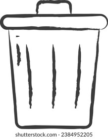 Trash hand drawn vector illustration