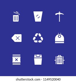 trash icon. 9 trash vectors with recycle, pick, delete and trash icons for web and mobile app