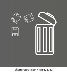 trash icon basket