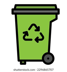 trash Icon Best Quality Outline Symbol Icon Vector Illustration