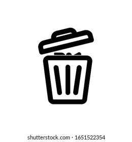 Icono de Basura. Icono de Bin. La basura puede ser vectorial. Icono de eliminación.