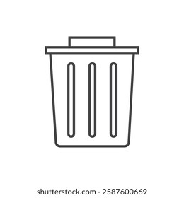 Trash icon. Bin icon. Trash can vector. Delete icon.