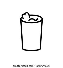 trash icon, bin, waste icon vector illustration