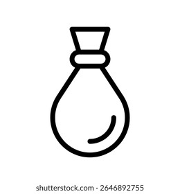Trash icon. Black vector illustration.