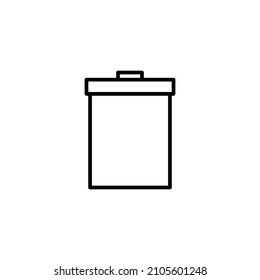 Trash icon. trash can icon. delete sign and symbol.