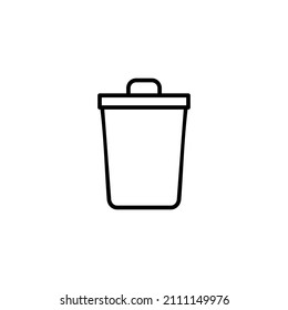 Icono de Basura. icono de la papelera. signo y símbolo de eliminación.