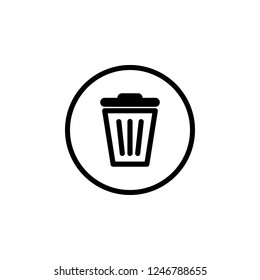 Trash Icon Trash Can Icon Delete Stock Vector (Royalty Free) 1246788655 ...