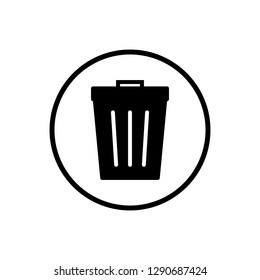 Trash Icon Trash Can Icon Delete Stock Vector (Royalty Free) 1290687424 ...