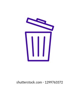Trash icon. trash can icon. Delete icon vector