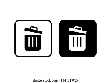 Trash icon. trash can icon. Delete icon vector