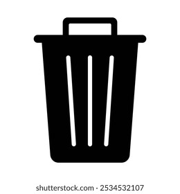 Trash icon, Delete bin icon vector sign symbol