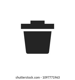 Trash icon. Delete symbol modern, simple, vector, icon for website design, mobile app, ui. Vector Illustration