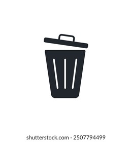 Trash icon. Delete symbol template for graphic and web design collection logo vector illustration