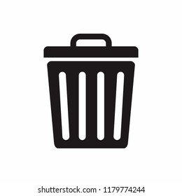 trash icon, Delete icon symbol vector