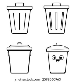 Trash Icon for Deleting Files and Cleaning Up