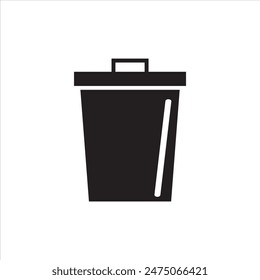 Diseño de iconos de basura. Conveniente para la página de Web, App móvil, UI, UX y diseño de GUI.