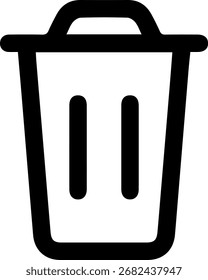 Diseño de icono de basura para Plantillas.