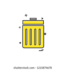 Trash icon design vector