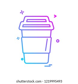 Trash icon design vector