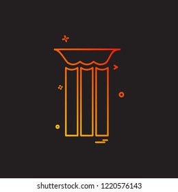 Trash icon design vector