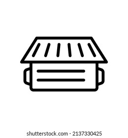 diseño de iconos de basura, ilustración vectorial con estilo de línea, mejor utilizado para banner o aplicación web