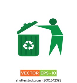 Trash icon design vector for web and print 