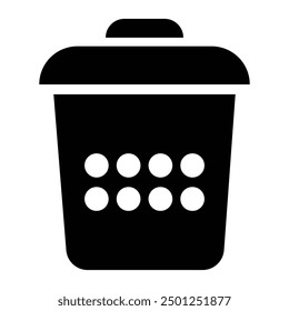 Trash icon. Dustbin garbage trash bin icon. Black trash icon isolated on white background. Delete vector icon. Garbage vector design illustration.