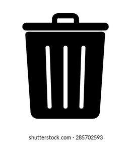 Trash Icon - Dustbin, Recycle  Bin, Delete, Garbage Vector illustration