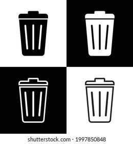 trash icon. dustbin icon in vector format