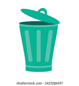 trash icon. flat illustration of trash vector icon for web