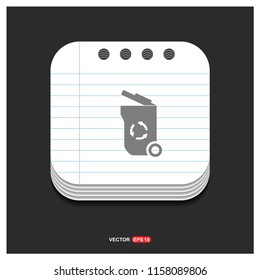 Trash icon - Free vector icon