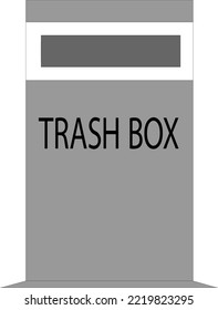 trash icon. garbage dump. exhaust box. medical waste. waste box