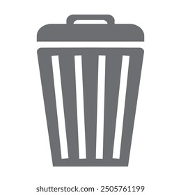 Icono de basura, basura sobre un fondo blanco