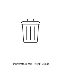 Icono de barra en estilo glifo o negro sólido. Vector
Icono Dustbin en vector. Logotipo
