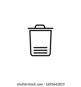 Trash Icon for Graphic Design Projects