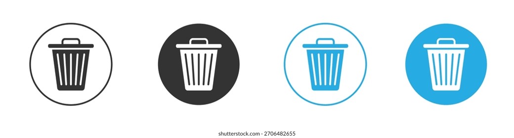 Trash icon. Graphic icon design template