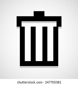 Trash icon great for any use. Vector EPS10.