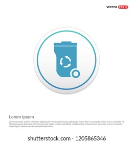 Trash icon Hexa White Background icon template - Free vector icon