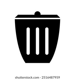 Icono de la basura ilustrado en el fondo