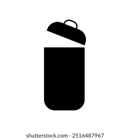 Trash icon illustrated on background